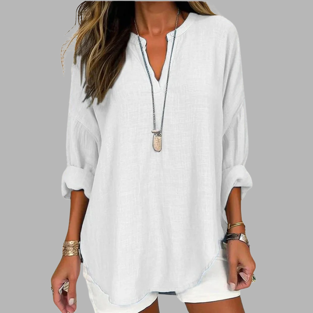 DELACROIX | Blouse Chic Col V Alicia