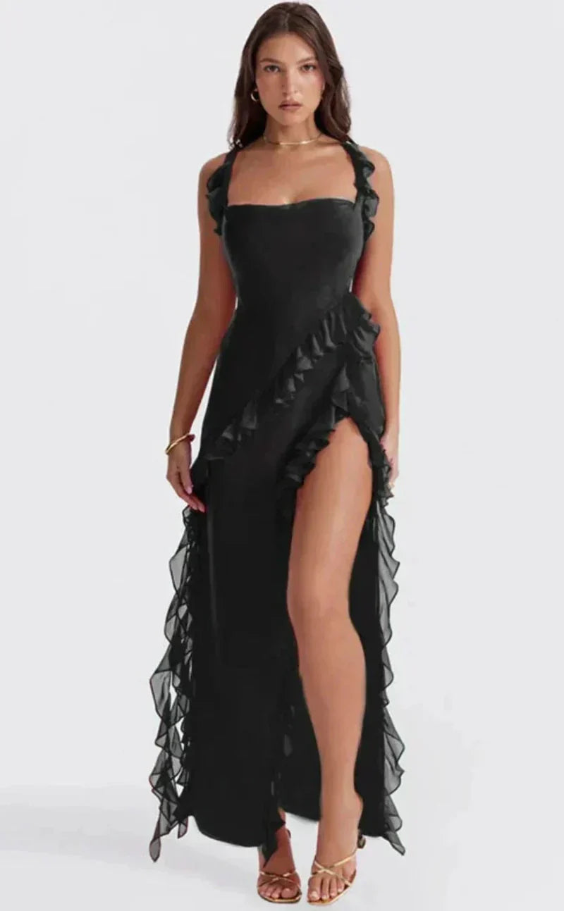 Lenoir™ | Robe élégante avec jambes ouvertes