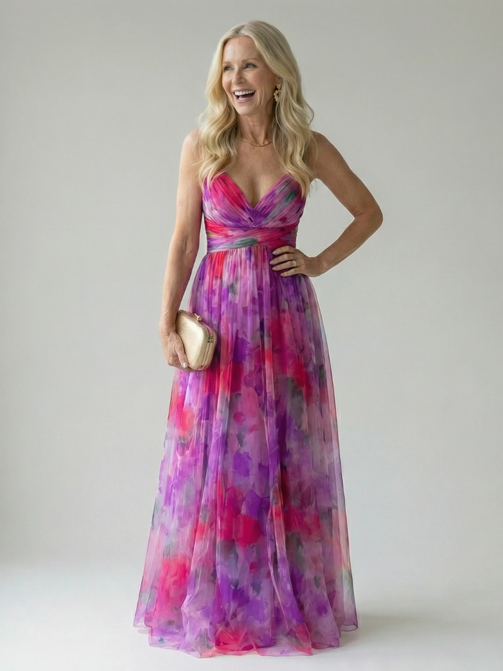 DELACROIX | Robe Maxi Enveloppante Douce Isel
