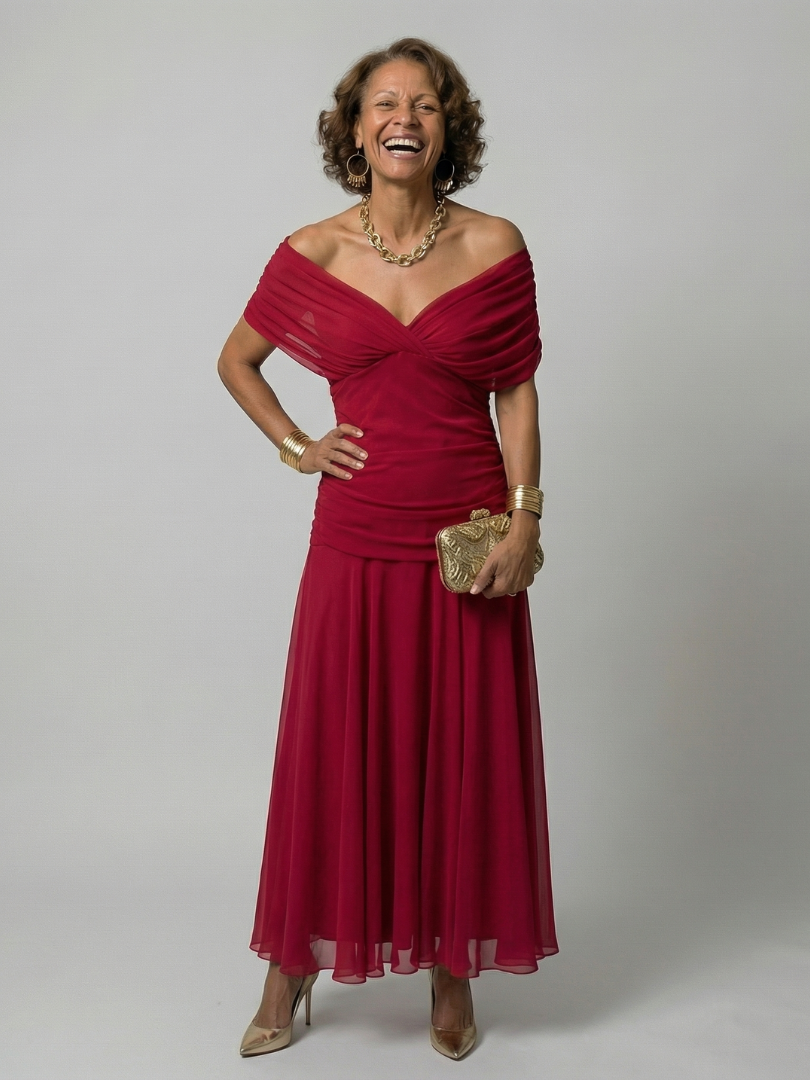 Calen | Robe Midi Off-Shoulder