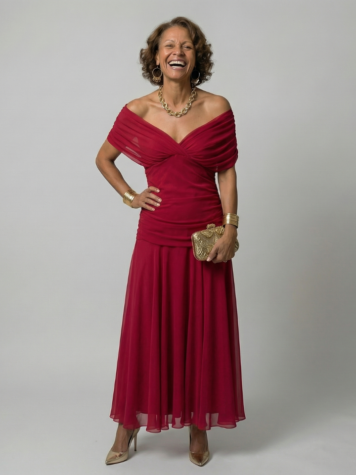 Calen | Robe Midi Off-Shoulder