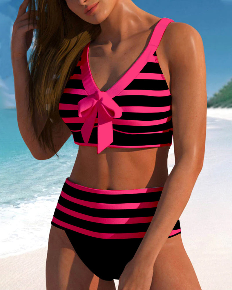 Thelma - Ensemble de Bikini Rayé Classique