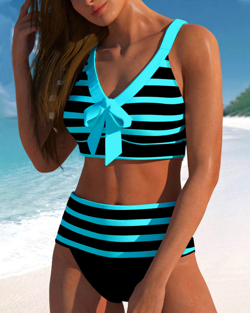 Thelma - Ensemble de Bikini Rayé Classique