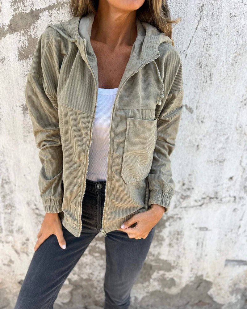 DELACROIX | Veste décontractée en velours côtelé pour femme
