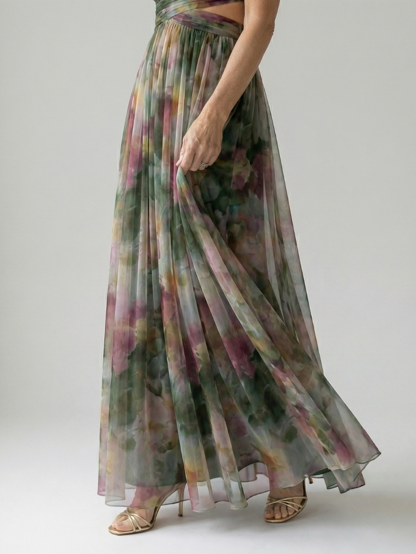 DELACROIX | Robe Maxi Enveloppante Douce Isel