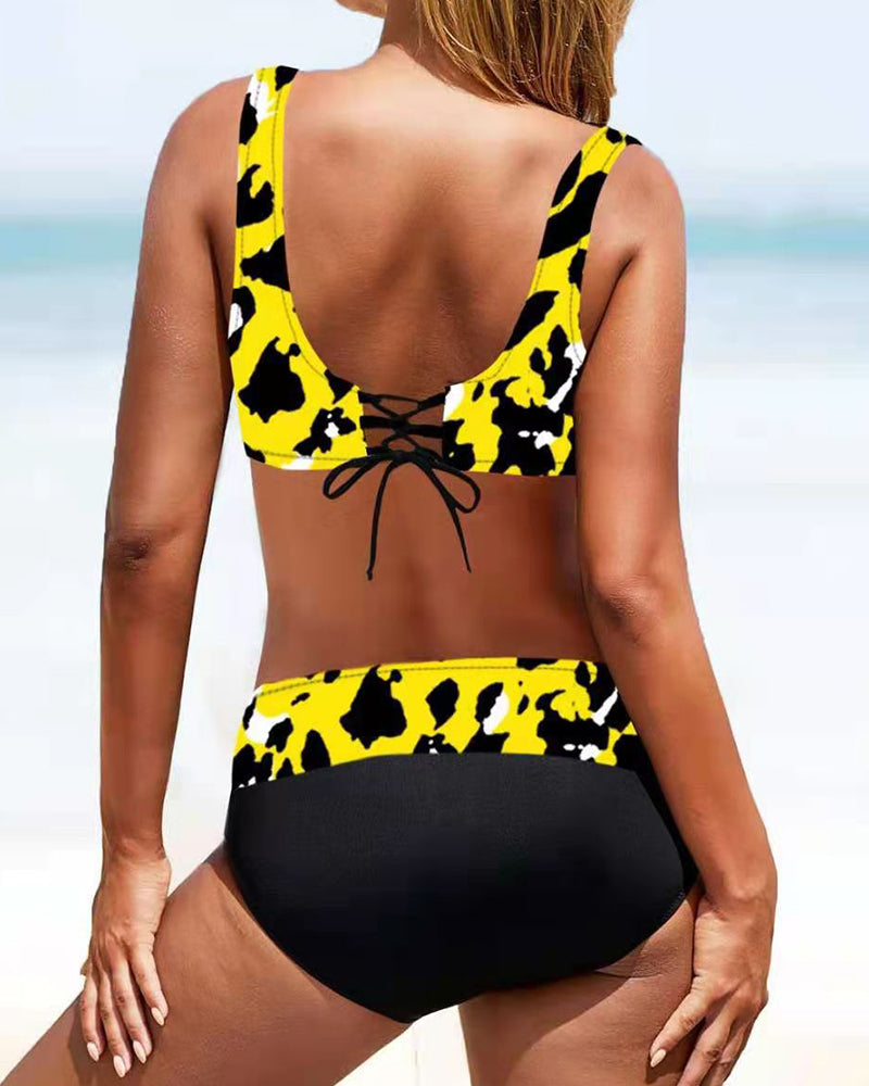 Muriel - Ensemble de Bikini Abstrait Éclatant