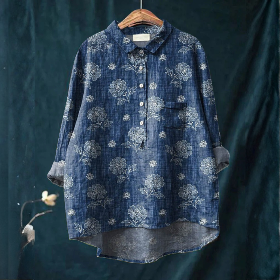 DELACROIX | Chemise Élégante à Motif Rosalie