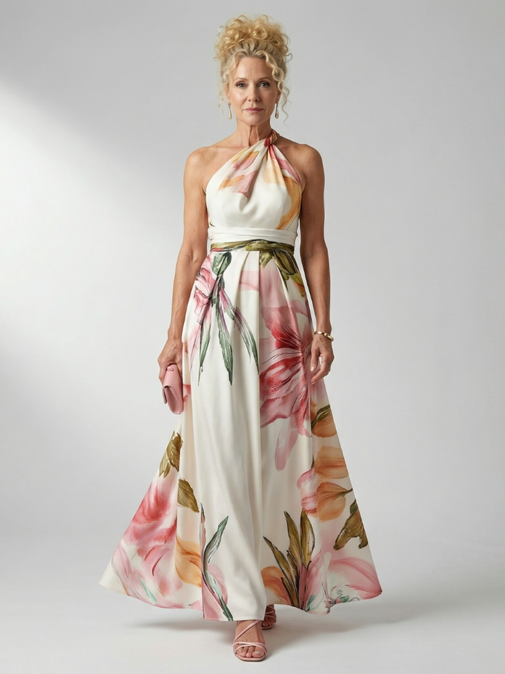 DELACROIX | Amiel Lightweight Floral Maxi Dress