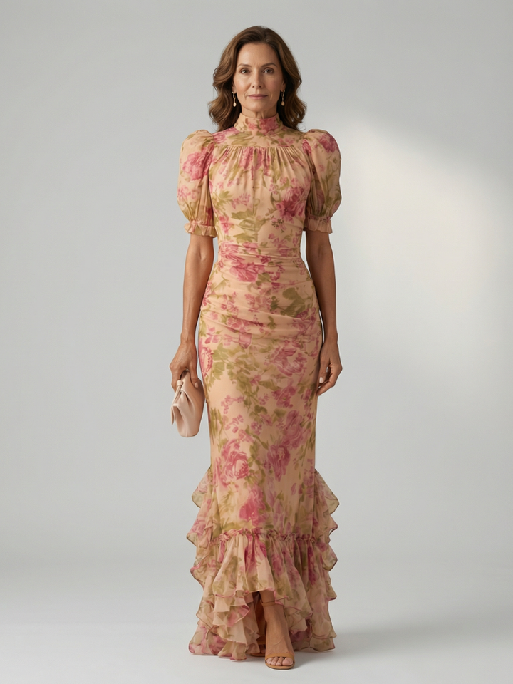 Vianne | Robe Maxi Douce avec Col Haut