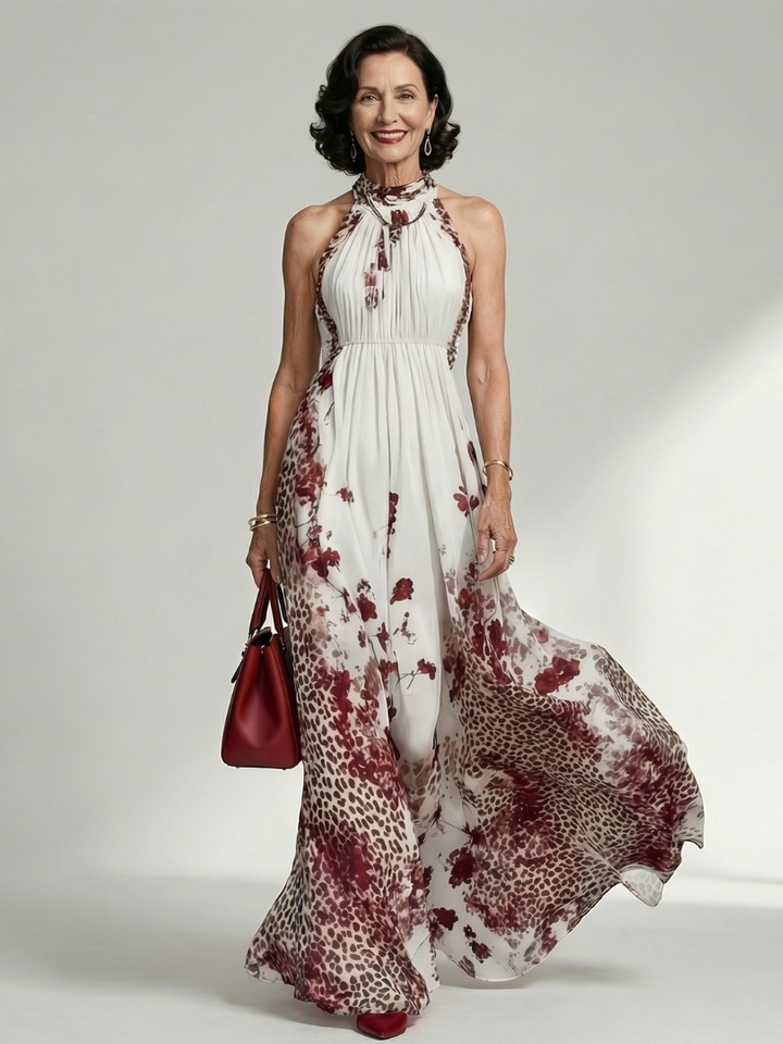 Orlune | Robe Maxi Plissée en Blanc