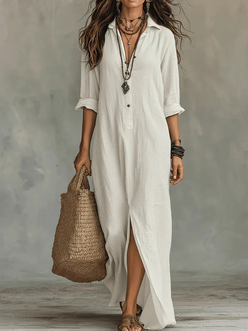WILLOW | Robe Maxi Effortless Silhouette Flatteuse Polyvalente pour un Usage Quotidien