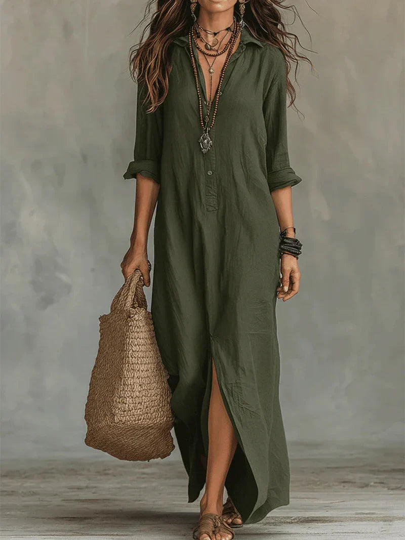 WILLOW | Robe Maxi Effortless Silhouette Flatteuse Polyvalente pour un Usage Quotidien