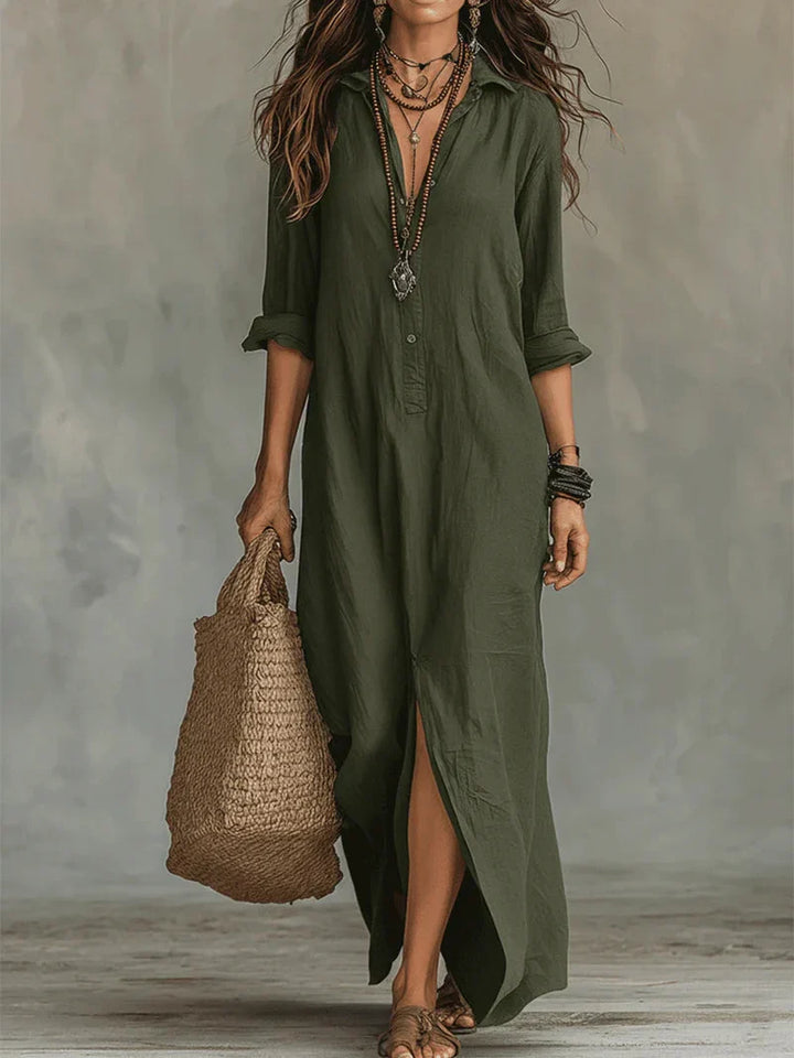 WILLOW | Robe Maxi Effortless Silhouette Flatteuse Polyvalente pour un Usage Quotidien