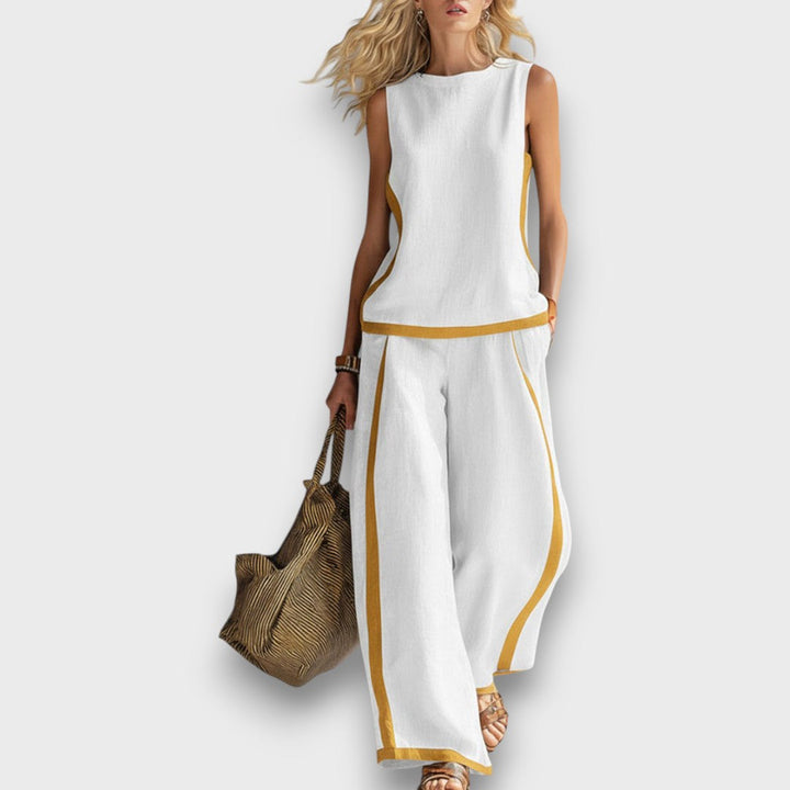AURENE | ENSEMBLE EN LIN DEUX PIÈCES