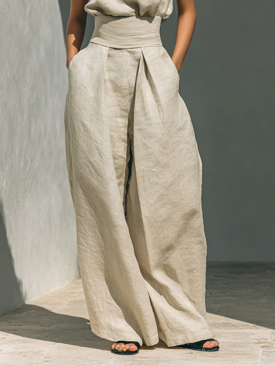 MARIA | ENSEMBLE EN LIN MINIMALISTE