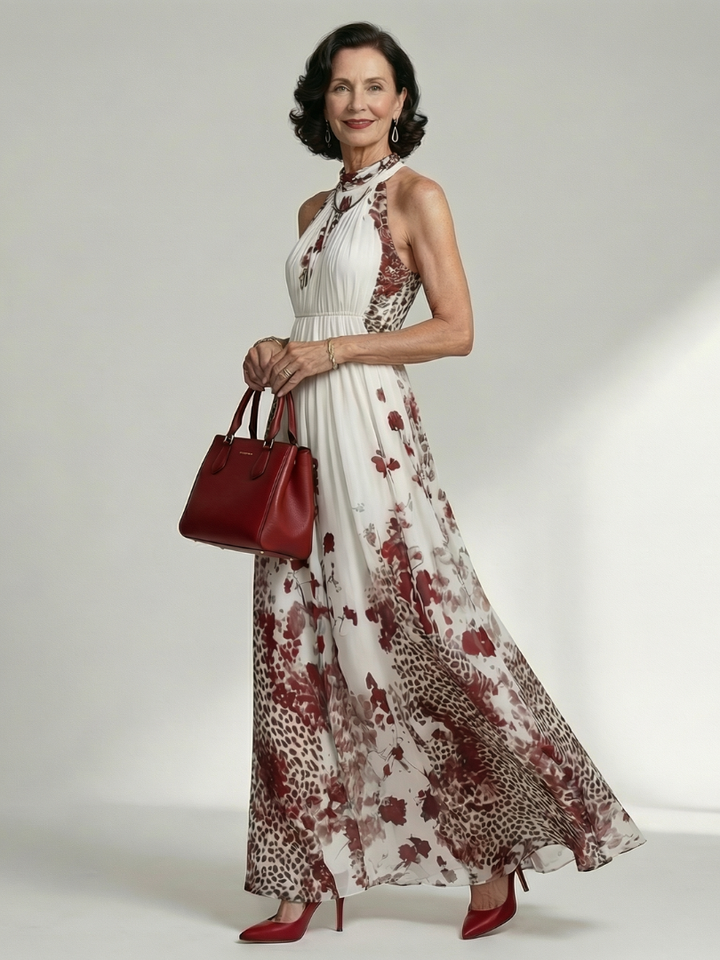 Orlune | Robe Maxi Plissée en Blanc