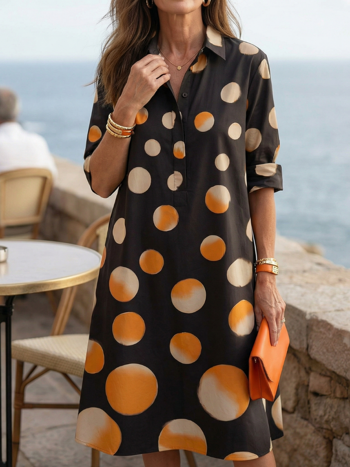 DELACROIX | Vespera Dusk Polka Dot Dress