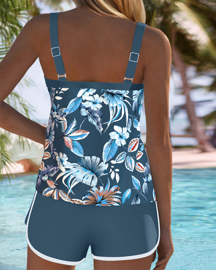 Rachelle - Ensemble de Tankini Floral Raffiné