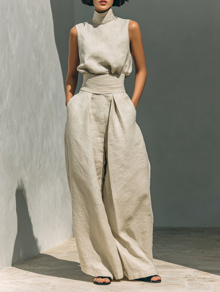 MARIA | ENSEMBLE EN LIN MINIMALISTE