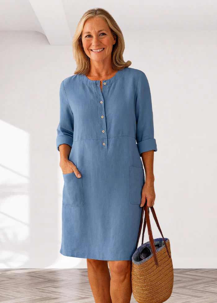 EVI | Robe décontractée pour femmes avec coupe relax et look intemporel pour tous les jours