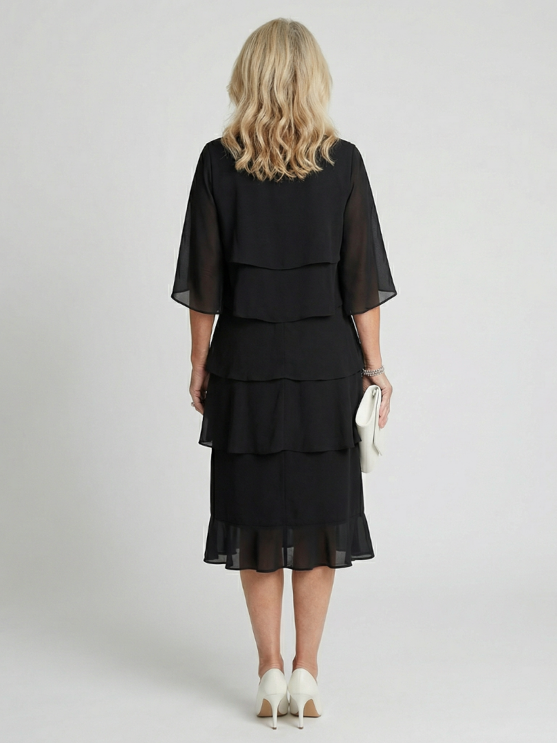 DELACROIX | Robe Midi Margaux avec Volants