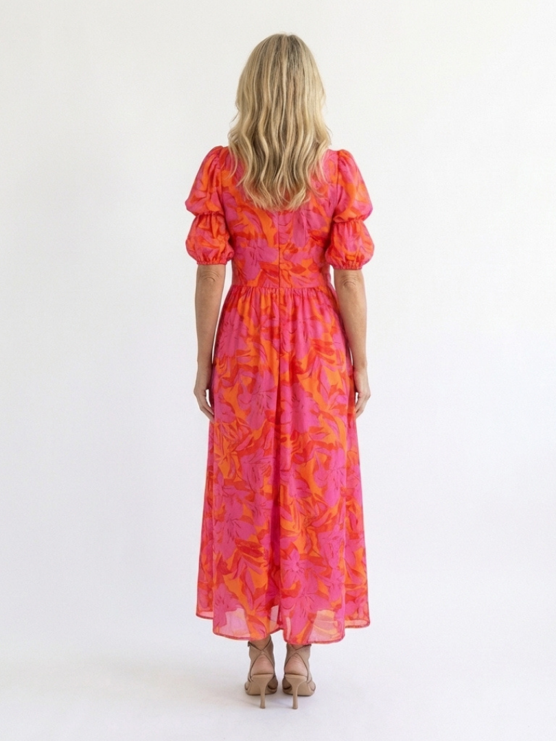 DELACROIX | Robe Midi à Manches Volumineuses Willow