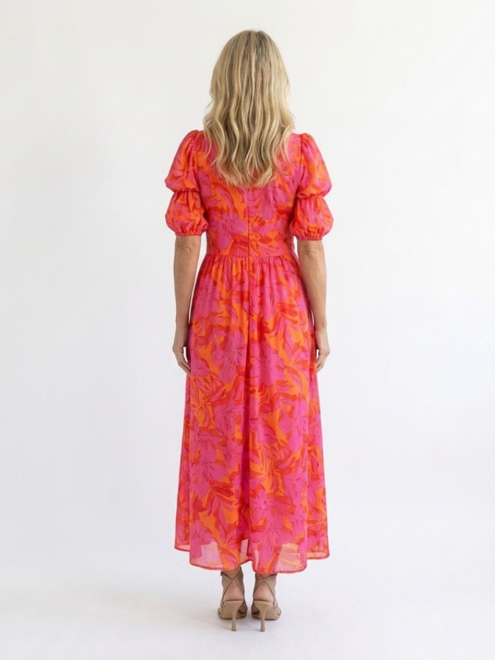 DELACROIX | Robe Midi à Manches Volumineuses Willow