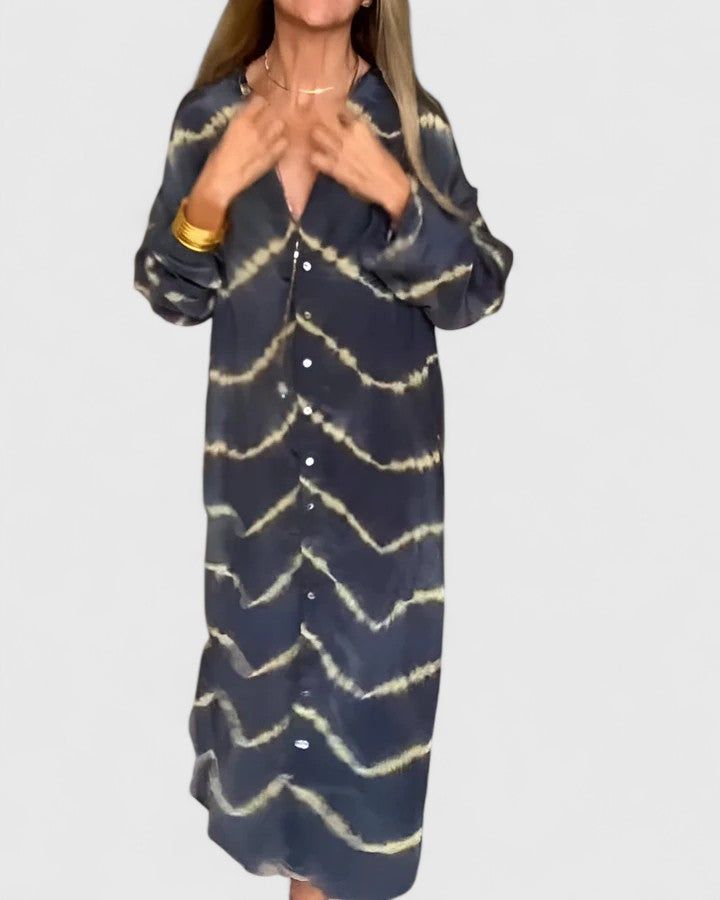 Amelie™ | Robe Maxi Rayée Boho Élégante