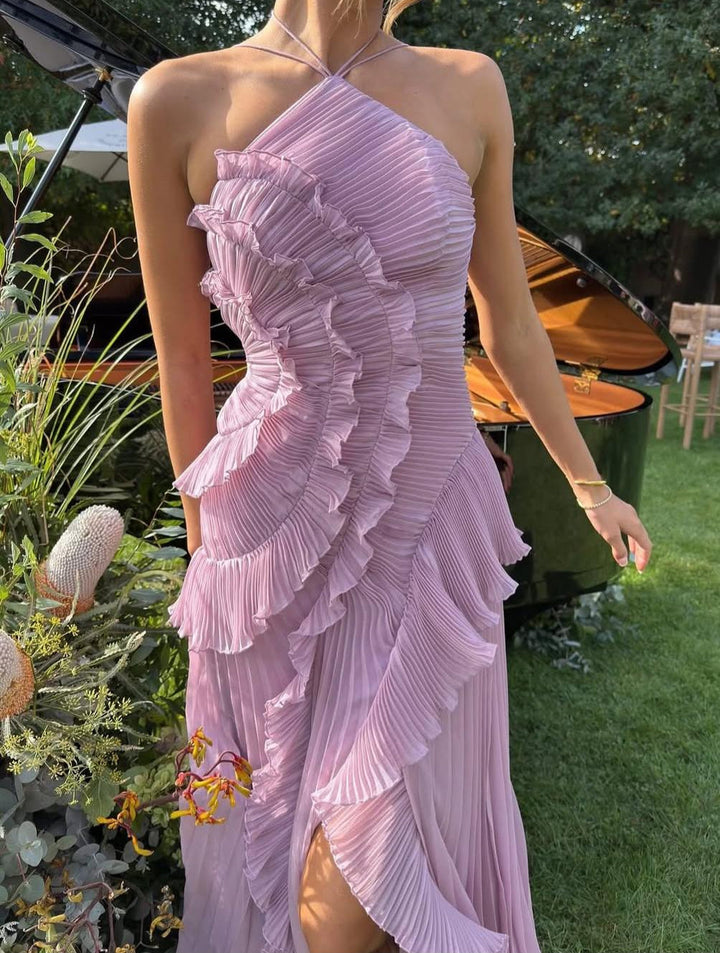 Melisa | Robe Lavande Édition Limitée avec Volants