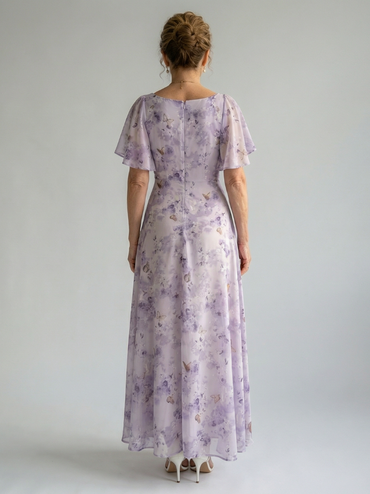 Vaelis | Robe Midi à Manches Évasées