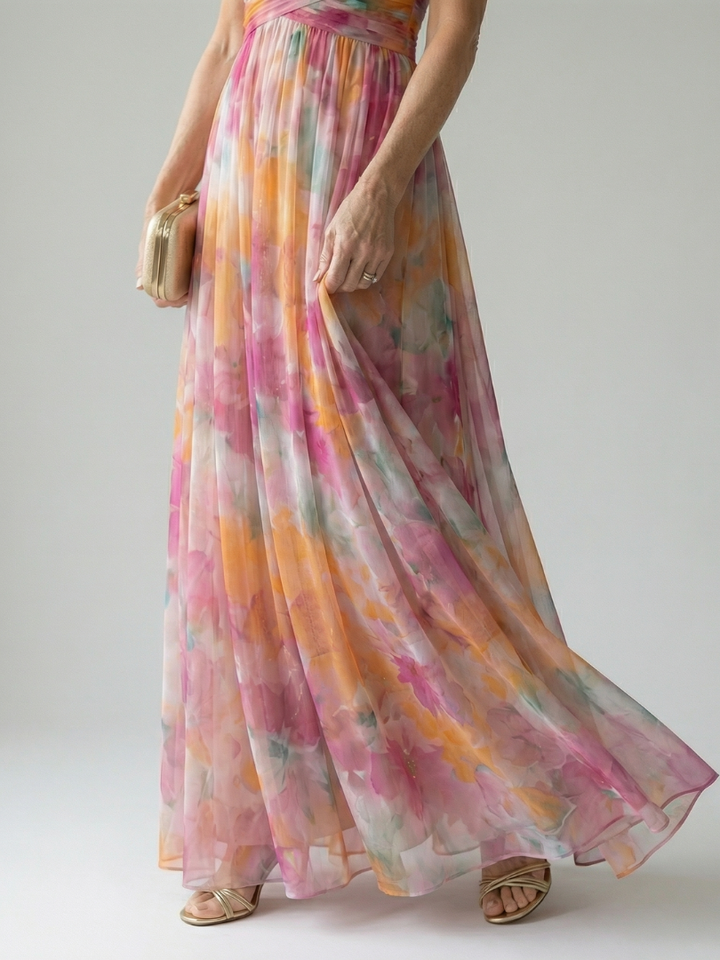 DELACROIX | Robe Maxi Enveloppante Douce Isel