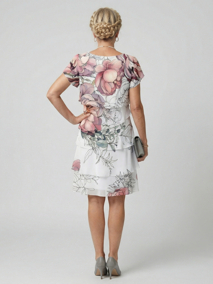 DELACROIX | Kualani Robe Florale à Longueur Genou