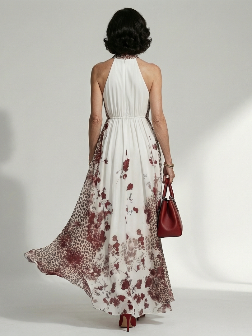 Orlune | Robe Maxi Plissée en Blanc