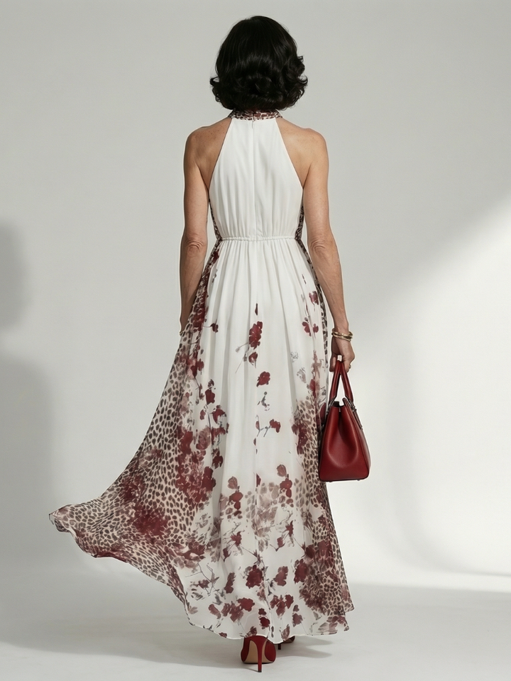 Orlune | Robe Maxi Plissée en Blanc