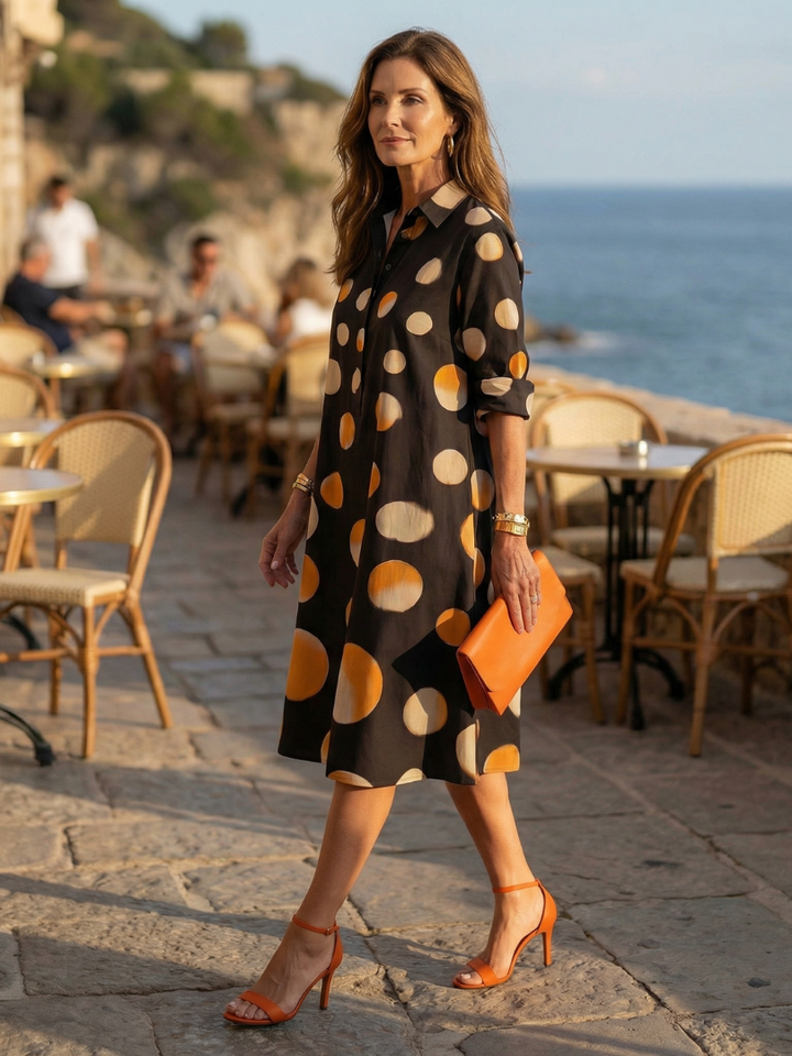 DELACROIX | Vespera Dusk Polka Dot Dress