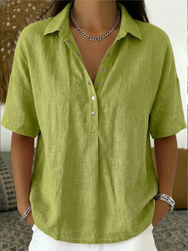 DELACROIX | Blouse avec Col et Détails Boutonnés Willow