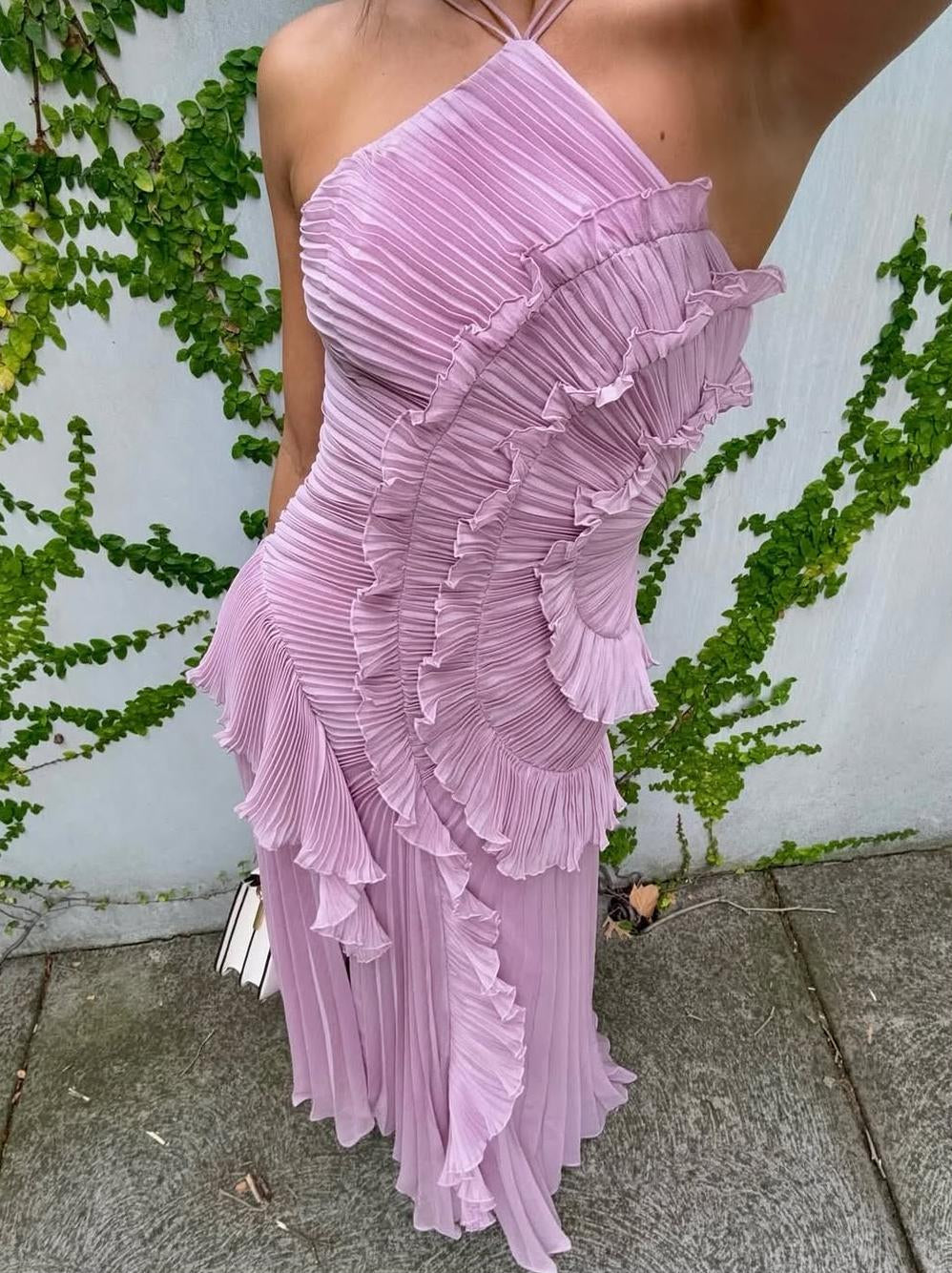 Melisa | Robe Lavande Édition Limitée avec Volants
