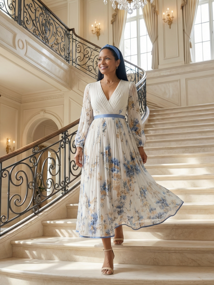 Rielle | Robe Midi à Enveloppe