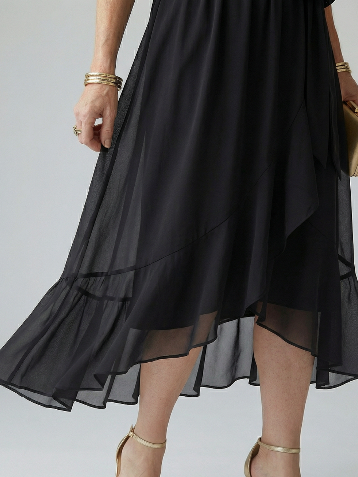 Elric | Robe Midi Légère avec Drapé