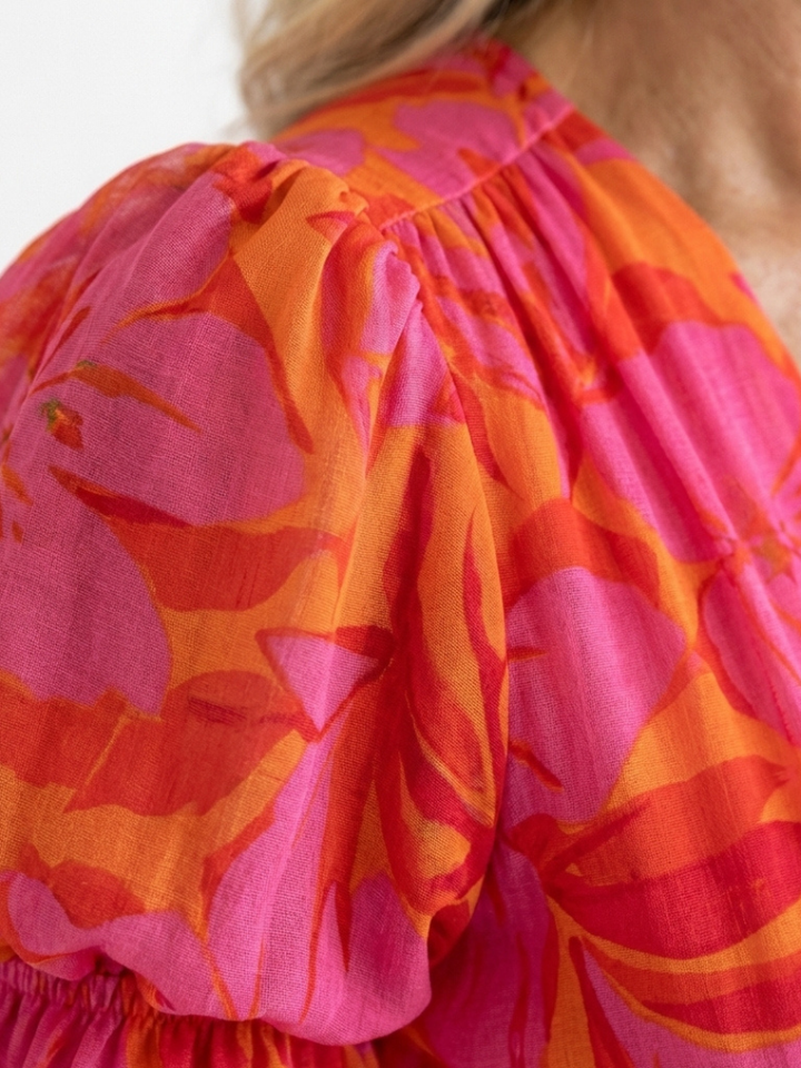 DELACROIX | Robe Midi à Manches Volumineuses Willow