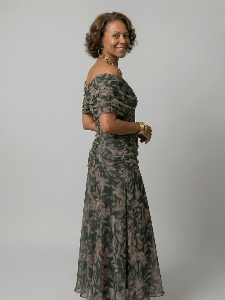Calen | Robe Midi Off-Shoulder