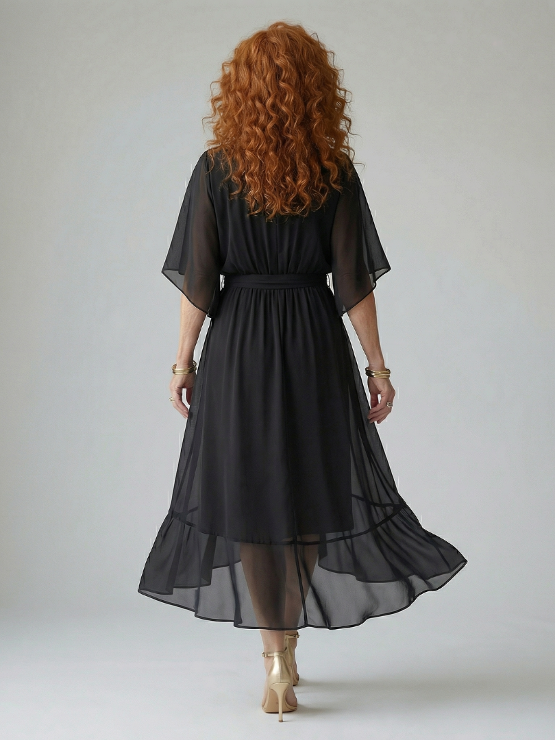 Elric | Robe Midi Légère avec Drapé