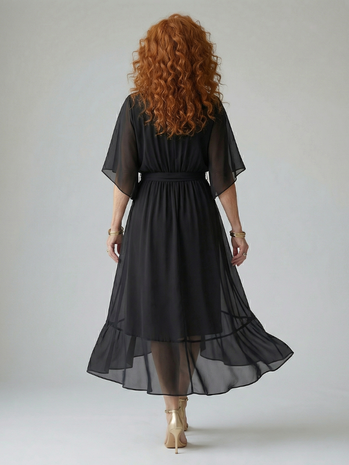 Elric | Robe Midi Légère avec Drapé