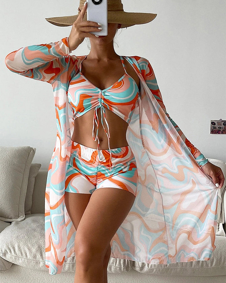 Yvonne - Ensemble de Plage Floral Chic