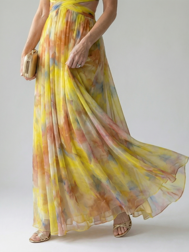 DELACROIX | Robe Maxi Enveloppante Douce Isel