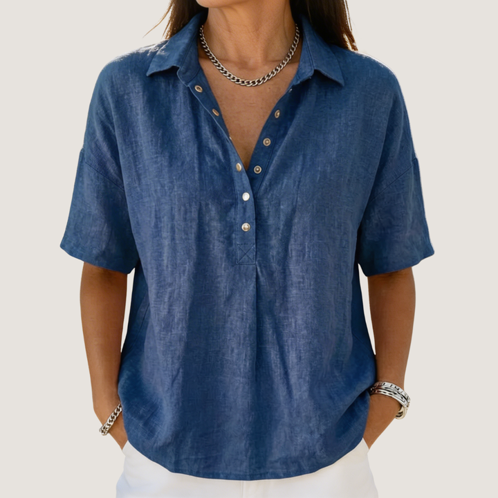 DELACROIX | Blouse avec Col et Détails Boutonnés Willow