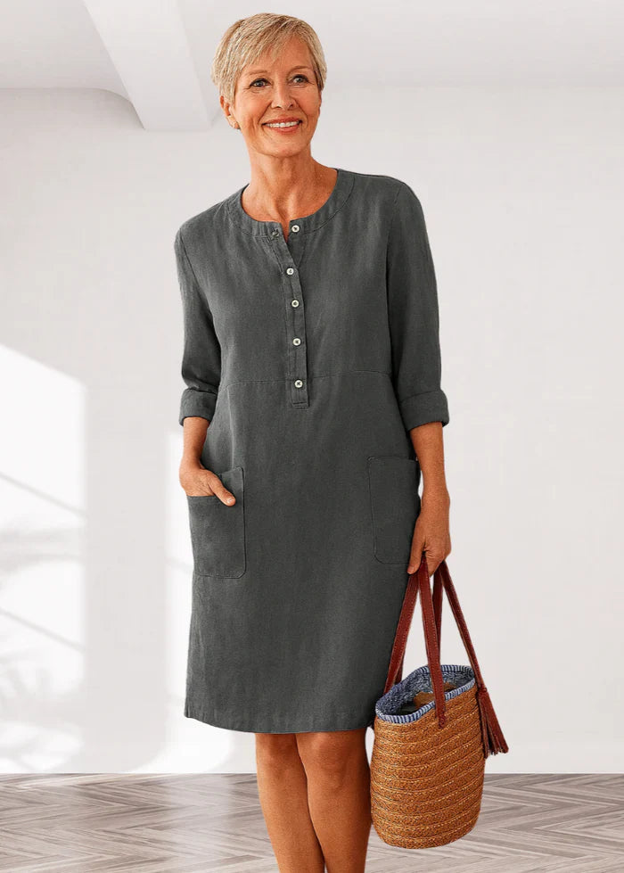 EVI | Robe décontractée pour femmes avec coupe relax et look intemporel pour tous les jours