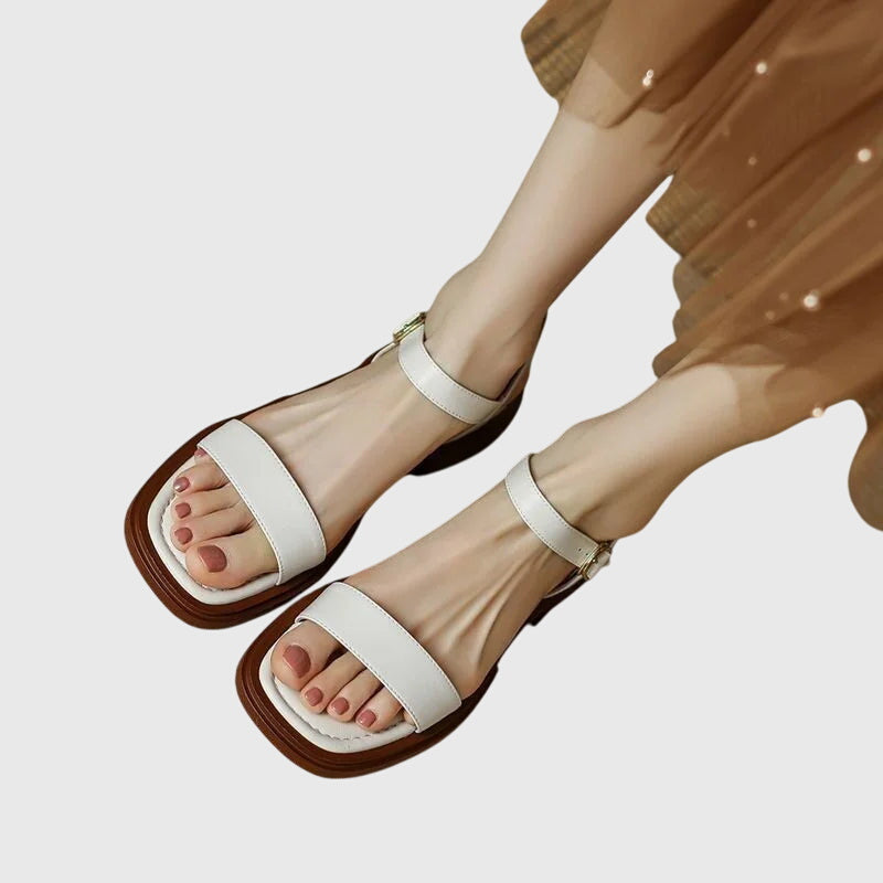 Celestia™ | Sandales en cuir orthopédique