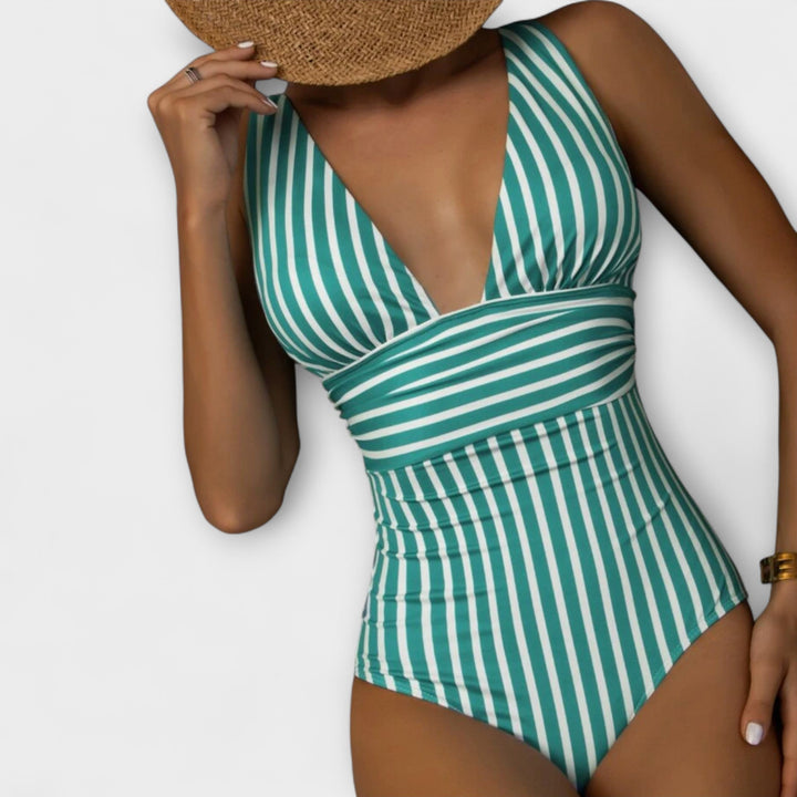 Jacqueline - Maillot de bain rayé intemporel