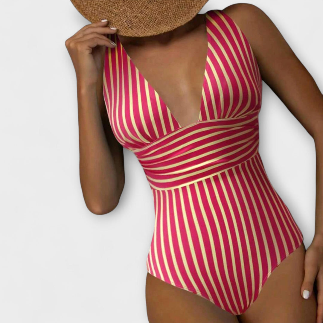 Jacqueline - Maillot de bain rayé intemporel